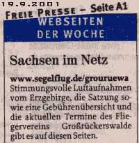 Freie Presse 19.9.01